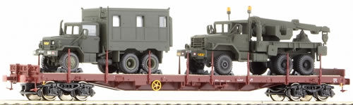 Roco 66754 - Flat Wagon w/ Military Vehicles