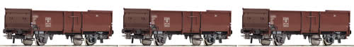 Roco 67015 - Set: gondolas brown, DB