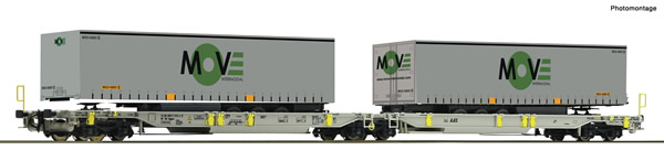 Roco 67404 - Dutch Articulated pocket wagon