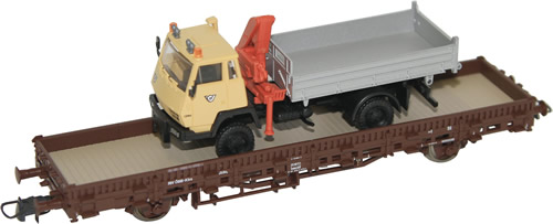 Roco 67499 - Stake Wagon of the OBB with Truck OPT