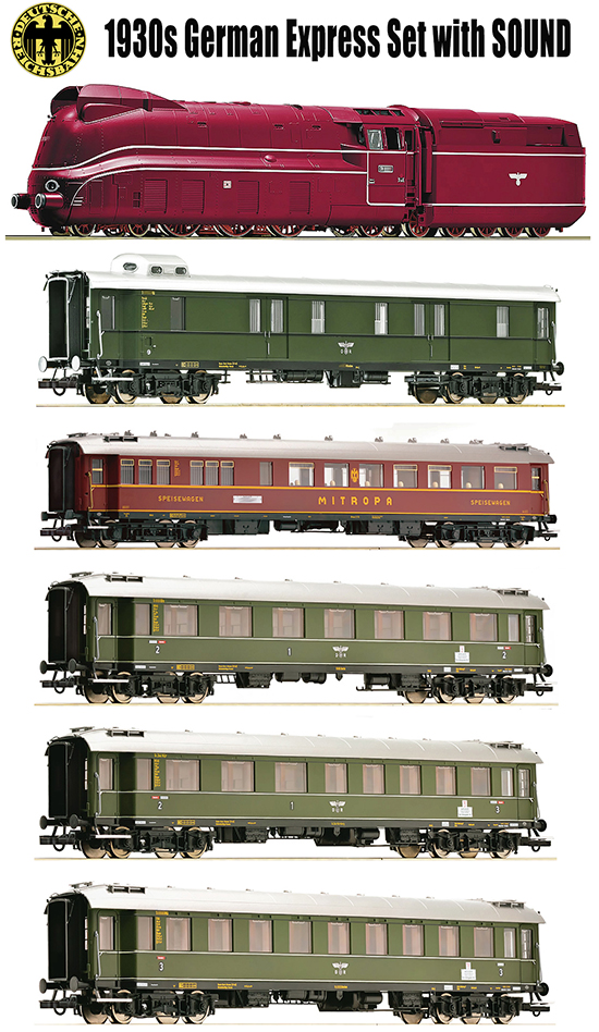 Roco 712051 - 1930s Era II DRG German Express Set with (Sound)