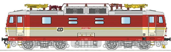 Roco 71232 - Czech Electric locomotive class 371 of the CD (DCC Sound Decoder)