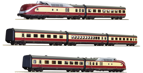 Roco 71935 - 7 piece set: German Diesel Multiple Unit Class 601 of the DB (DCC Sound Decoder)