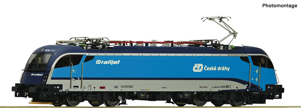 Roco 73219 - Czech Electric locomotive class 1216 “Railjet” of the CD (DCC Sound Decoder)