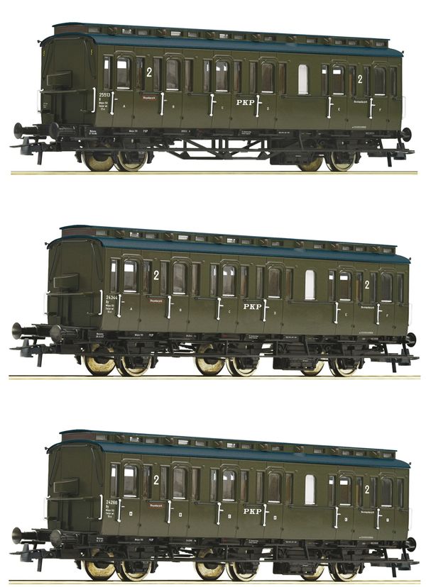 Roco 74020 - 3 piece set: Coaches, PKP