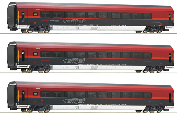 Roco 74086 - 3 piece set Railjet, ÖBB                         