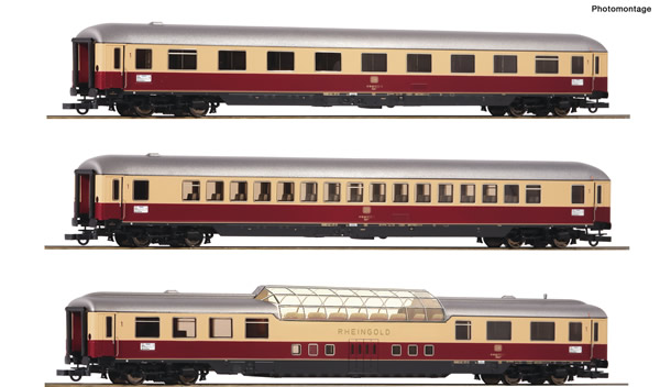 Roco 74136 - German Passenger cars Set 1 “Rheingold” of the DB