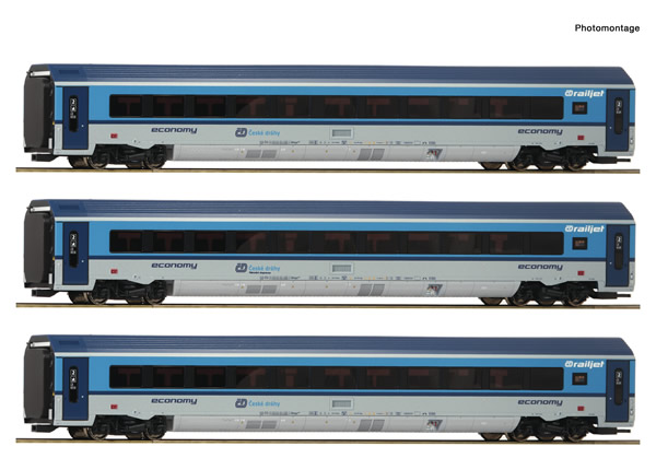 Roco ČD Railjet チェコレールジェット フル編成　カプラー加工品 Roco ČD Railjet チェコレールジェット フル編成 カプラー加工品 Roco
