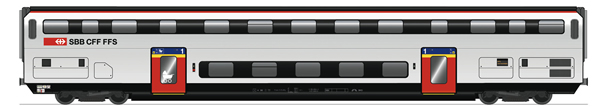 Roco 74493 - 1st Class Double Decker Coach              