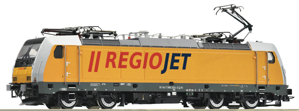 Roco 7510102 - Czech Electric locomotive 386 204-2, Regiojet (DCC Sound Decoder)