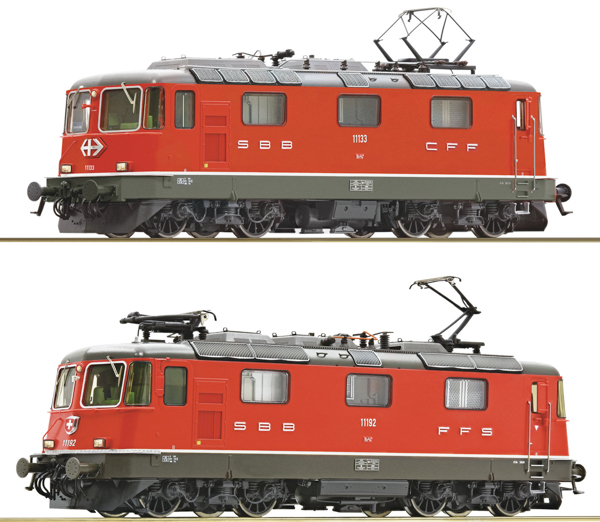 Roco 7510127 - Swiss 2 piece set: Electric locomotive Re 4/4 II of the SBB (DCC Sound Decoder)