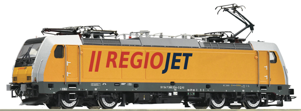 Roco 7520102 - Czech Electric locomotive 386 204-2, Regiojet (Sound)