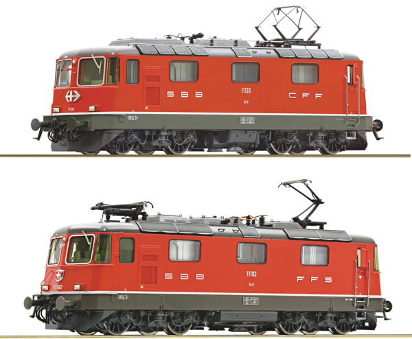 Roco 7520127 - Swiss 2 piece set: Electric locomotive Re 4/4 II of the SBB (Sound)