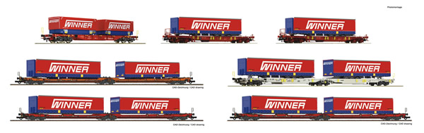 Roco 75886 - 7 piece display: Forwarding company Winner