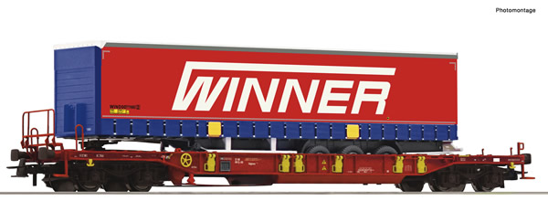 Roco 75890 - Pocket wagon T3 + Winner Trailer #4 Display 75886