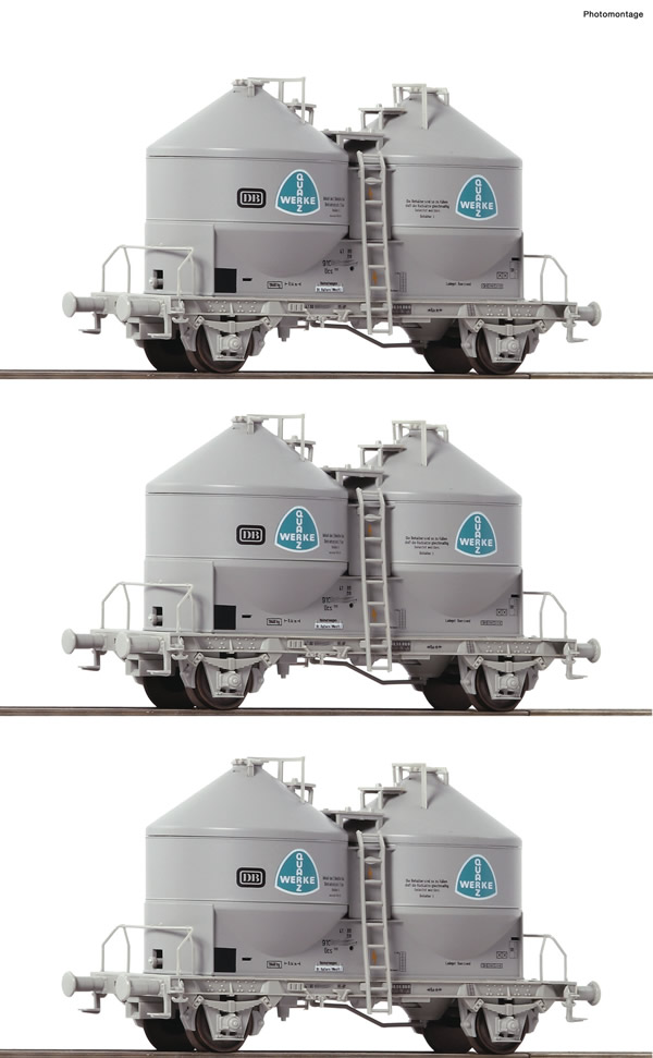 Roco 76010 - 3 piece set: Silo wagons