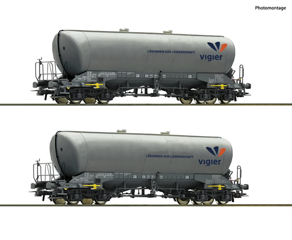 Roco 76084 - Swiss Silo wagon Set, Vigier Cement