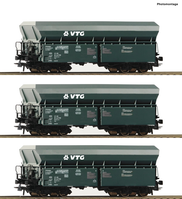 Roco 76092 - German Self-unloading hopper wagon Set of the VTG