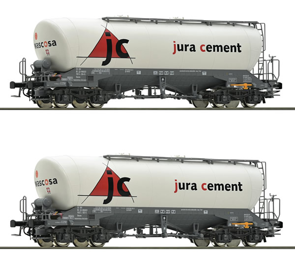 Roco 76146 - 2 Piece Silo Wagon Set jura cement