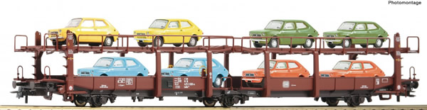 Roco 76834 - Stand-in deck coach carrier, DB