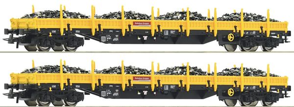 Roco 77026 - 2 piece set: Stake wagons, DB AG