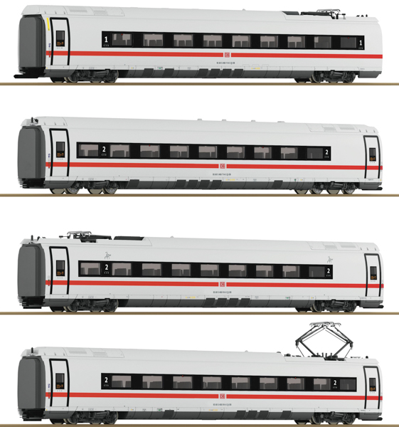 Roco 7720018 - German 4 piece set: Intermediate coaches ICE 3neo (class 408) of the DB AG (Sound)