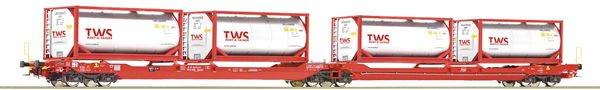 Roco 77396 - Articulated double pocket wagon T3000e, ÖBB/RCW