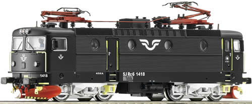 Roco 78508 - Electric locomotive Rc6 , black, AC, SJ