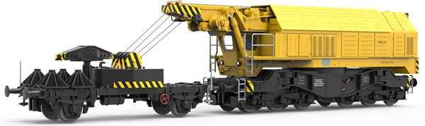 Roco 79035 - German Slewing Railway Crane for digital operation of the DB  (Sound Decoder)