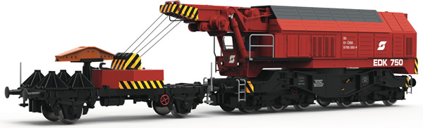 Roco 79036 - Austrian Slewing Railway Crane for digital operation of the ÖBB   (Sound Decoder)