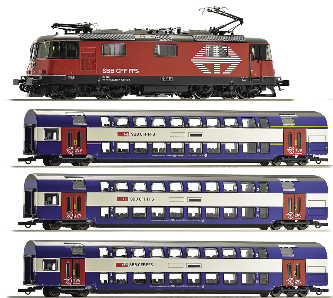 鉄道模型 HO ROCO 45915 スイス SBB 客車×2、荷物車×1 スイス国鉄 ヒストリック旧型客車セット II (ROCO 45915) 1回目
