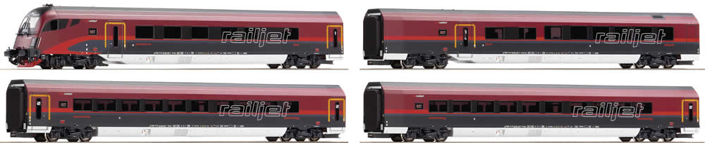 Roco 64088 - Set: wagons Railjet, +BB