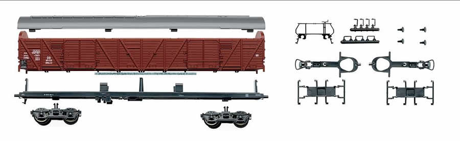 roco 66641 - 4-axle boxcar kit