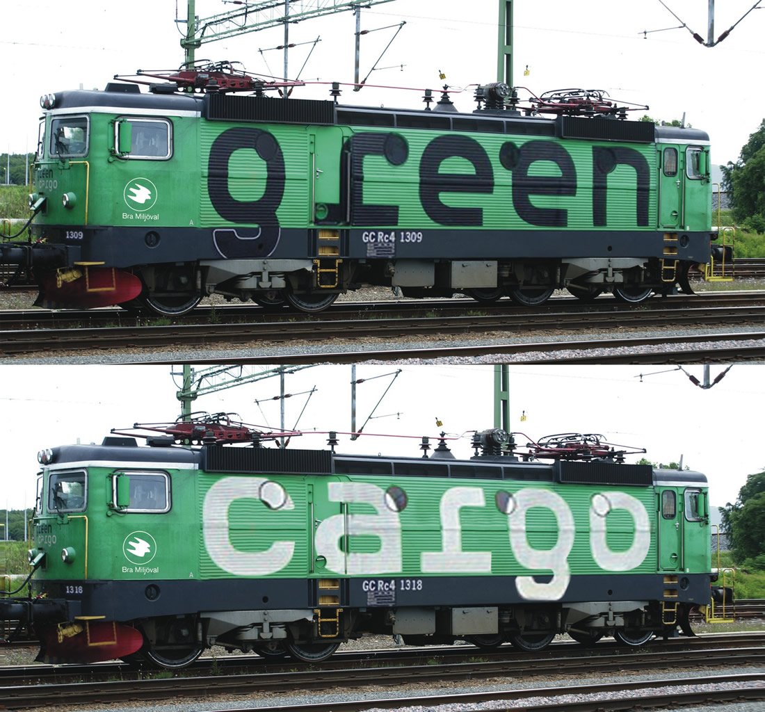 Roco 73456 - Swedish 2pc Electric Locomotive Set Rc4, Green Cargo of the SJ