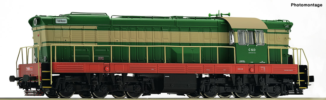 Roco 73774 - Czechoslovakian Diesel locomotive T669.0 of the CSD Roco 73774 - Czechoslovakian Diesel locomotive T669.0 of the CSD