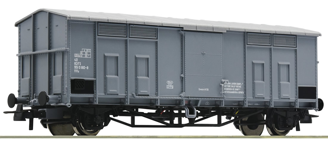 Wagon Couvert Roco 76600 époque IV FS Toits Pentus – Voie HO 1/87 – Neuf