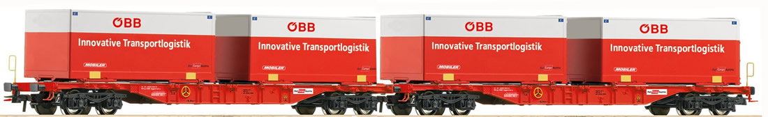 roco 76927 - Double Container Carrier Wagon, ÖBB