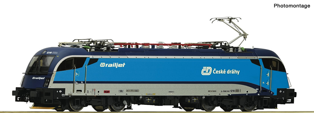 Roco 73498 OBB 1216 チェコ CDレイルジェット(ROCO製) CD railjet