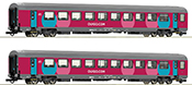 Set of 2 Corail cars Ouigo #1 of the SNCF