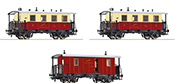 3-piece set of rack railway passenger trains of the Sonnblick-Bahn