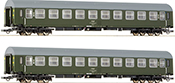 Set of 2 passenger cars Y/B70 of the PKP