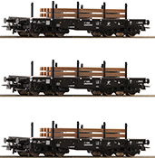 3-piece set of heavy-duty wagons of the NS