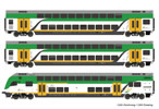 3 piece set: Double-deck coaches