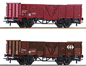 Open freight wagons of the SBB