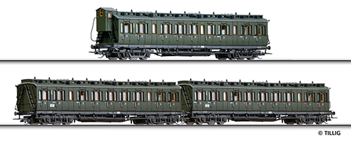 Tillig 01616 - Passenger Car Set of the DB
