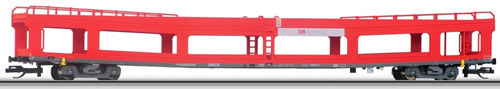Tillig 01640 - 2pc Double-Deck Automobile Transport Car Set DDm 916 of the DB AG