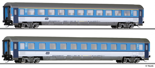 Tillig 01659 - 2pc Passenger Coach Set of the CD