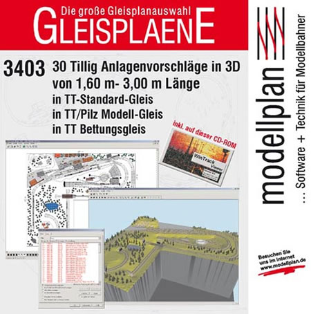 Tillig 09549 - TT-track-plans on compact dis