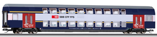 Tillig 13807 - 1st / 2nd Class Double-Deck Coach AB-HVZ of the SBB
