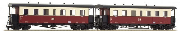Tillig 13993 - 2pc German Passenger Coach Set of the DR